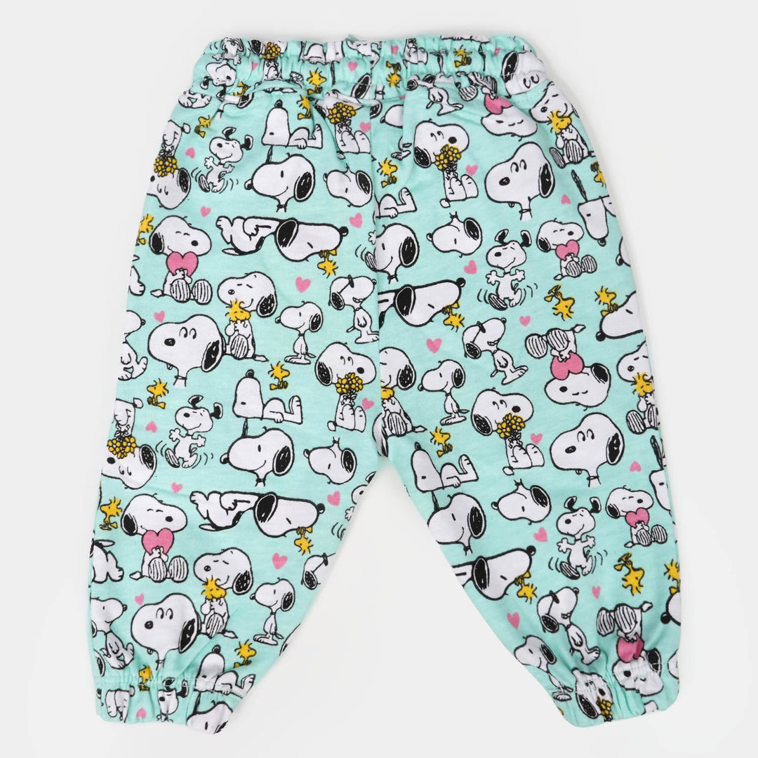 Infant Girls Terry Pyjama Character - Sky Blue