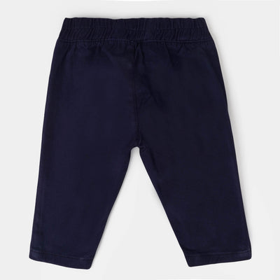 Infant Boys Cotton Pant Character - Navy Blue