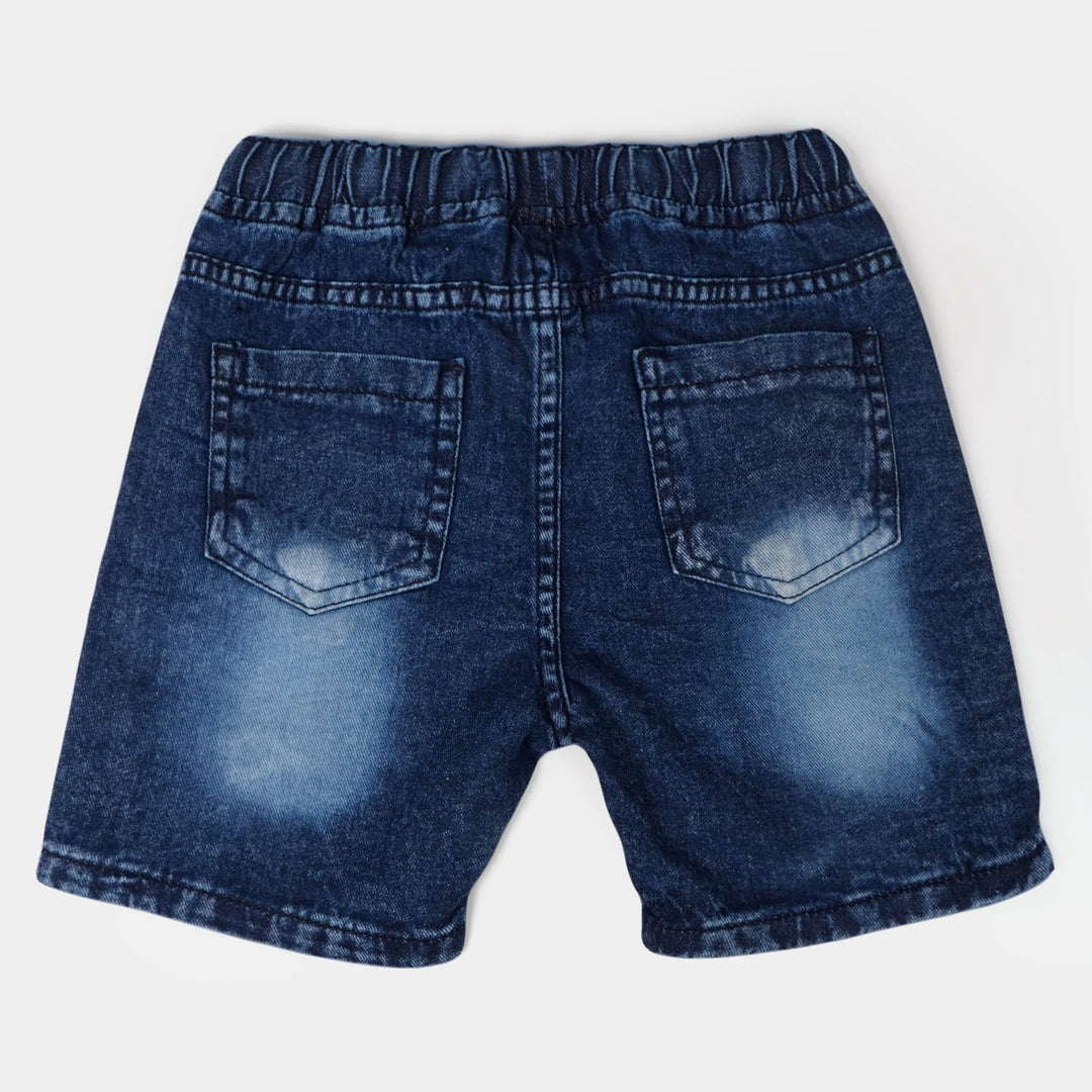 Boys Denim Short Fun & Game - Mid Blue