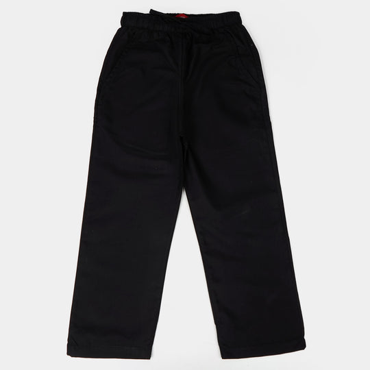 Boys Cotton Pocket Pyjama - Black