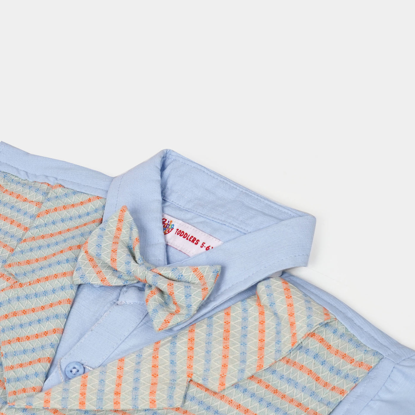 Boys Cotton Suit - Multi Stripe