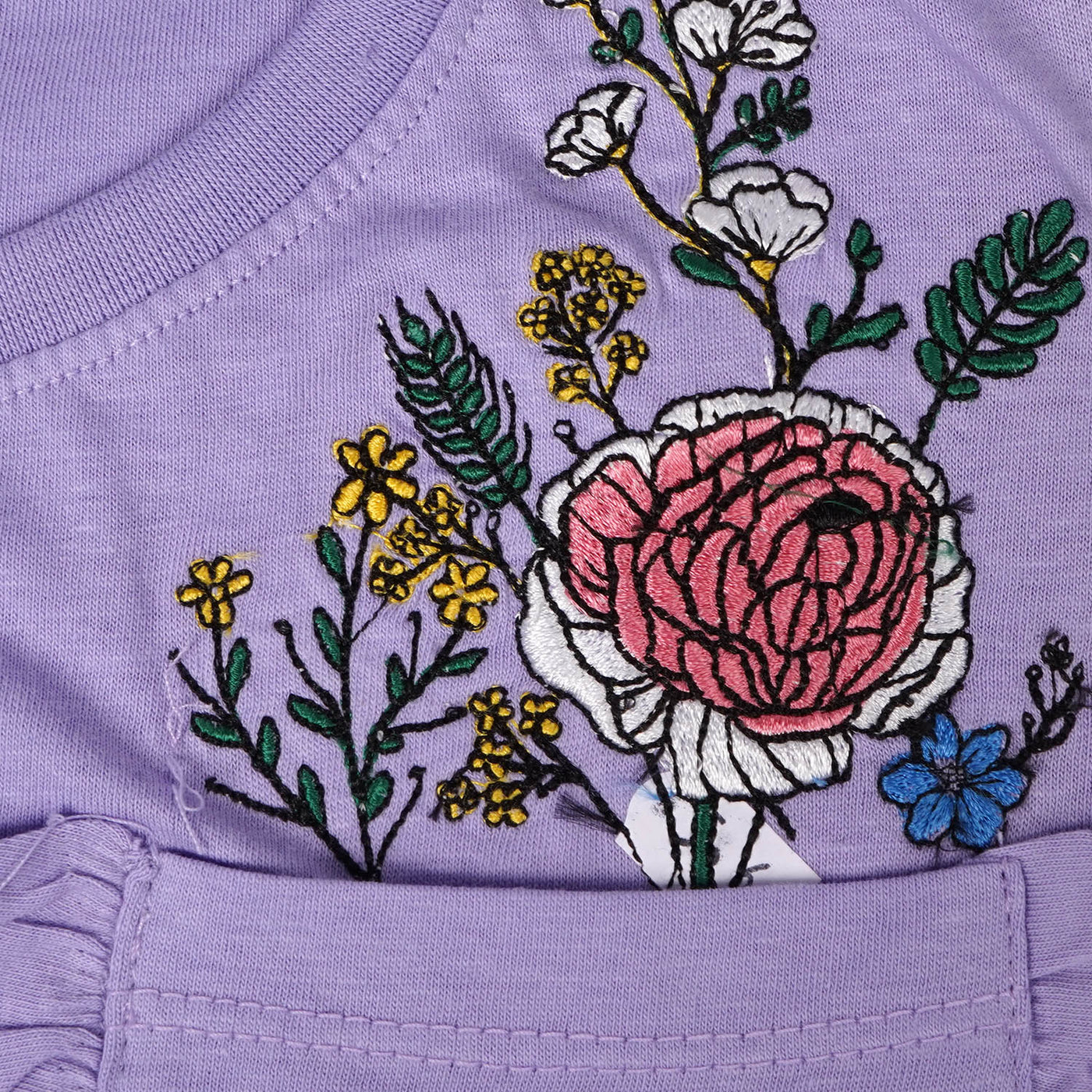 Girls Cotton T-Shirt Lovely - Purple