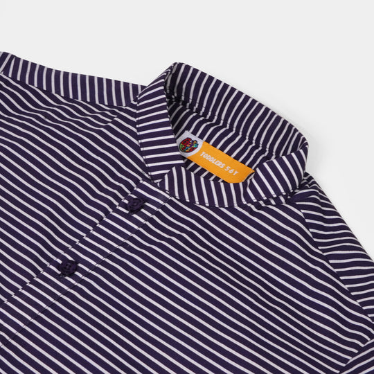 Boys Cotton Digital Print Kurta - Navy