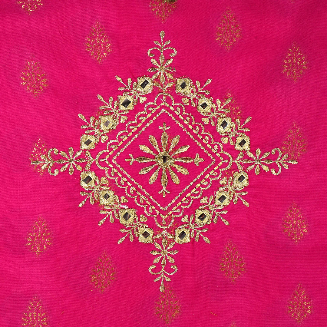 Girls Cotton 2Pcs Suit Gul Naar - Magenta