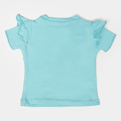 Infant Girls T-Shirt Love The Sea -Light Blue