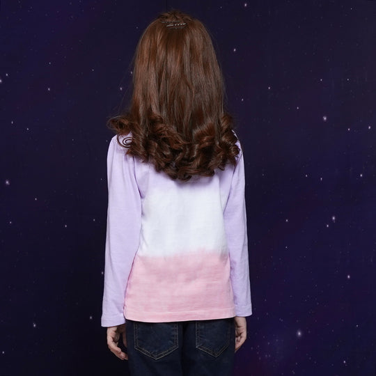 Girls T-Shirt F/S Nasa Swirl - B. White