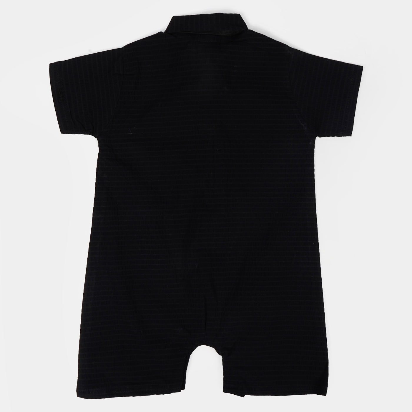 Infant Boys Woven Romper Formal - BLACK