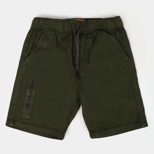 Boys Cotton Short Off-Road - Green