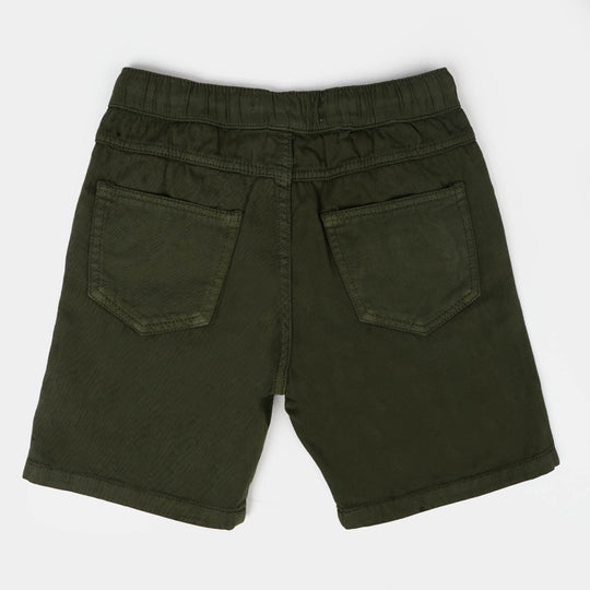 Boys Cotton Short Off-Road - Green