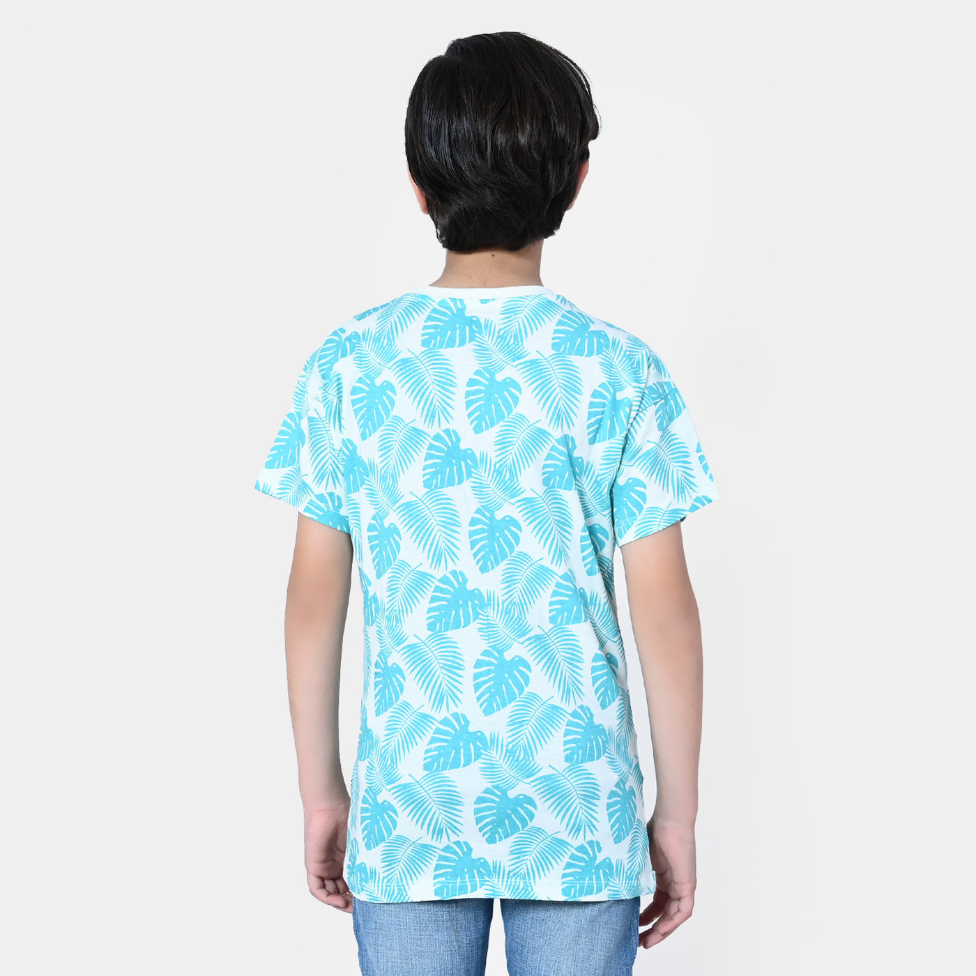 Boys Cotton T-Shirt Paradise | Aqua Green