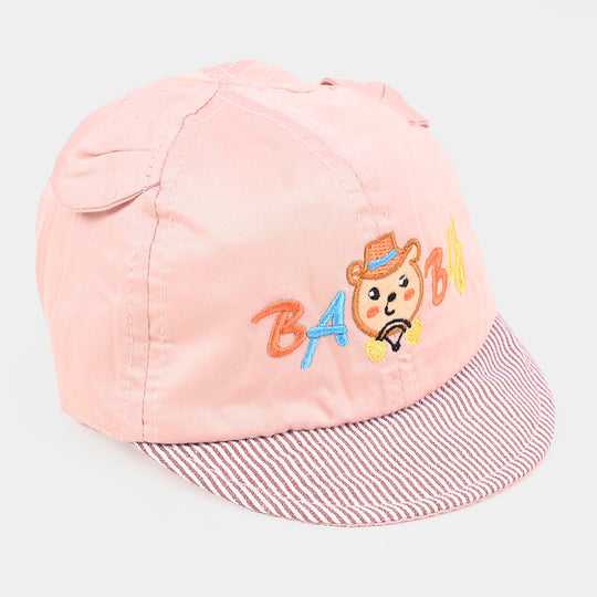 Baby Sun Cap/Hat 3M+ | Peach