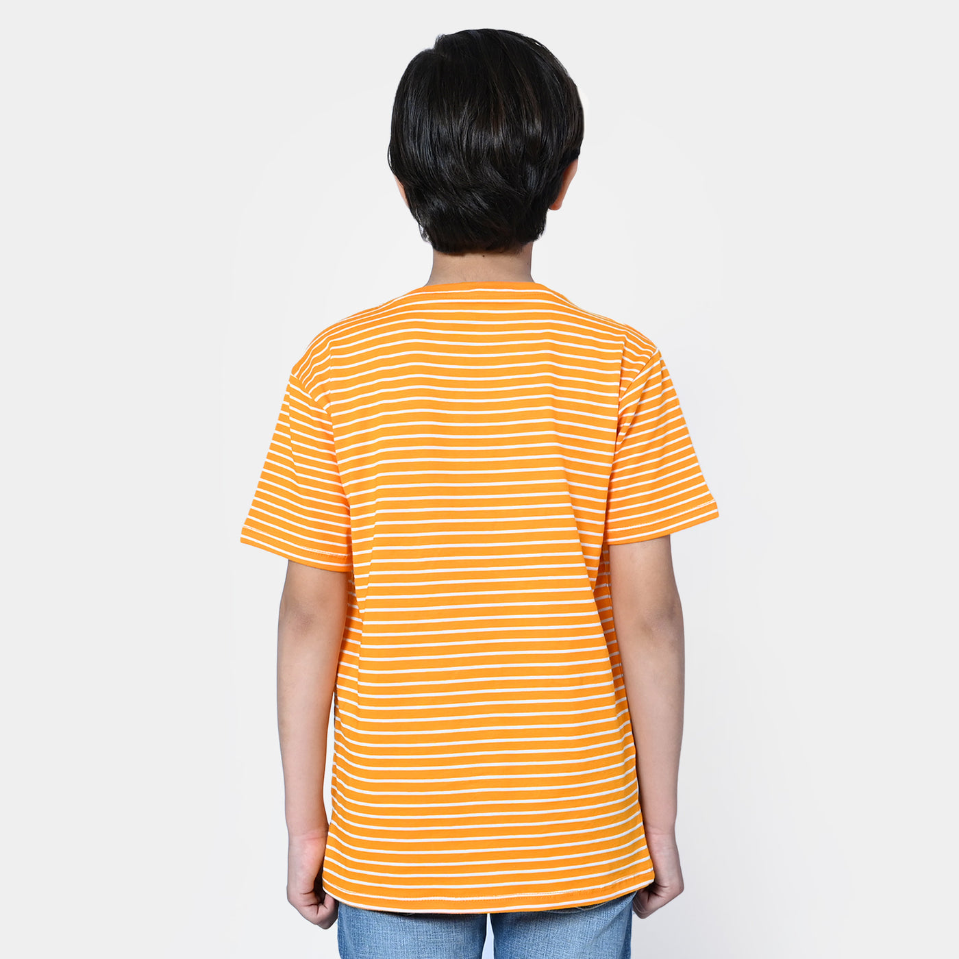 Boys Cotton T-Shirt Adventures - Orange