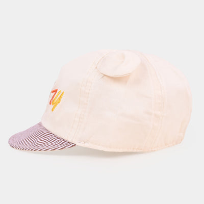 Baby Sun Cap/Hat 3M+ | White