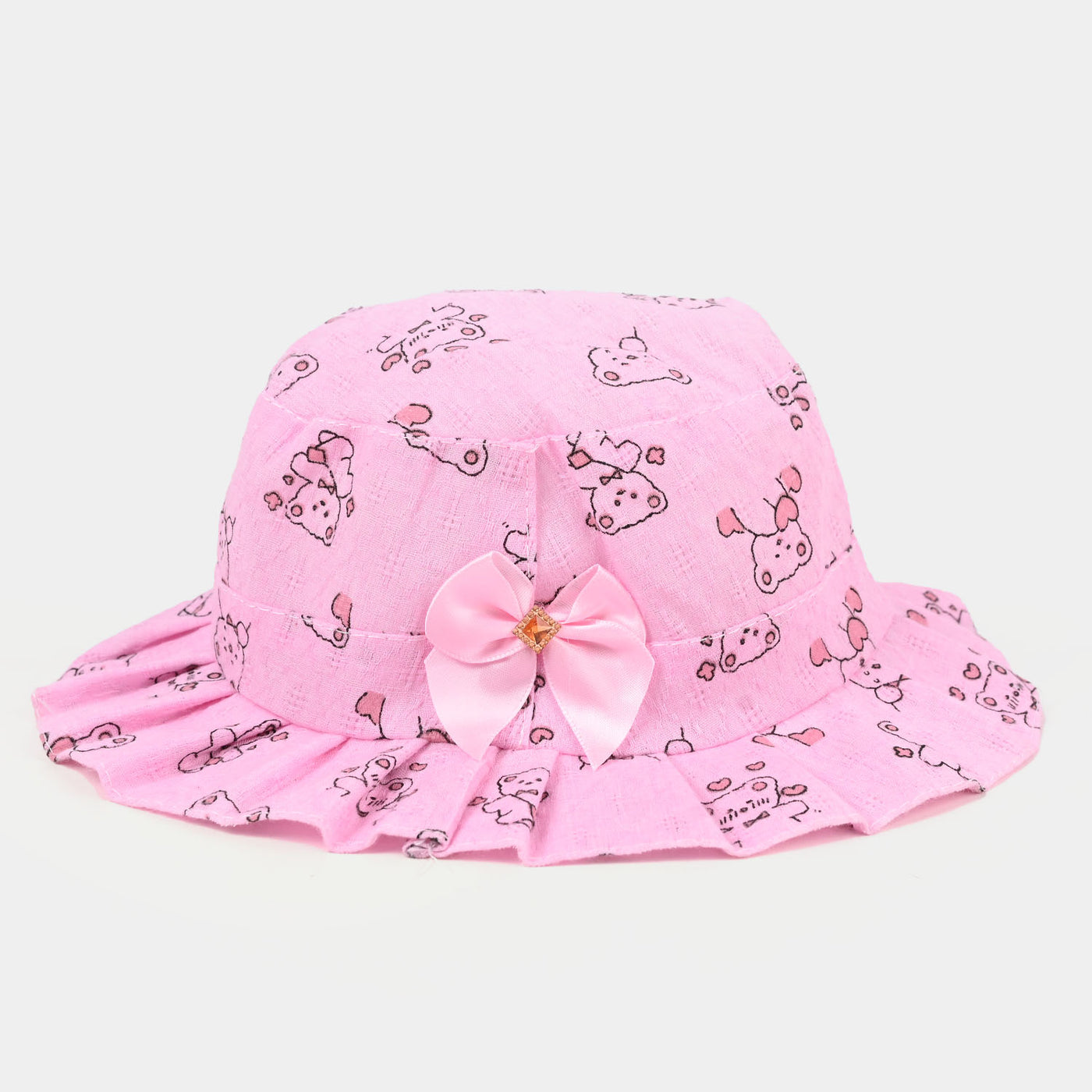 Fancy Round Sun Cap/Hat 9M+ | Pink