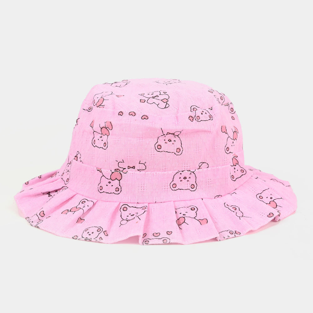 Fancy Round Sun Cap/Hat 9M+ | Pink