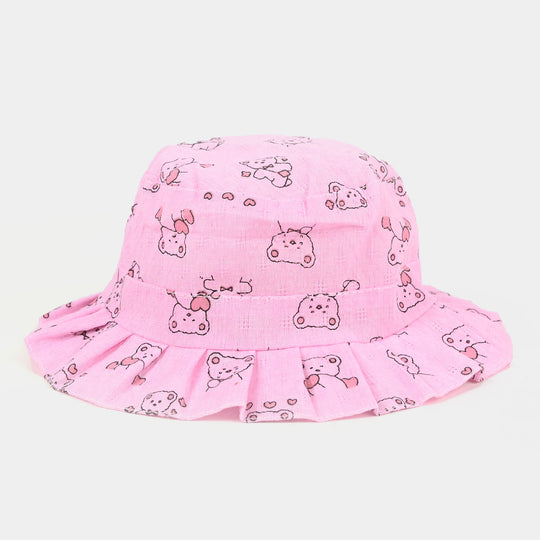 Fancy Round Sun Cap/Hat 9M+ | Pink