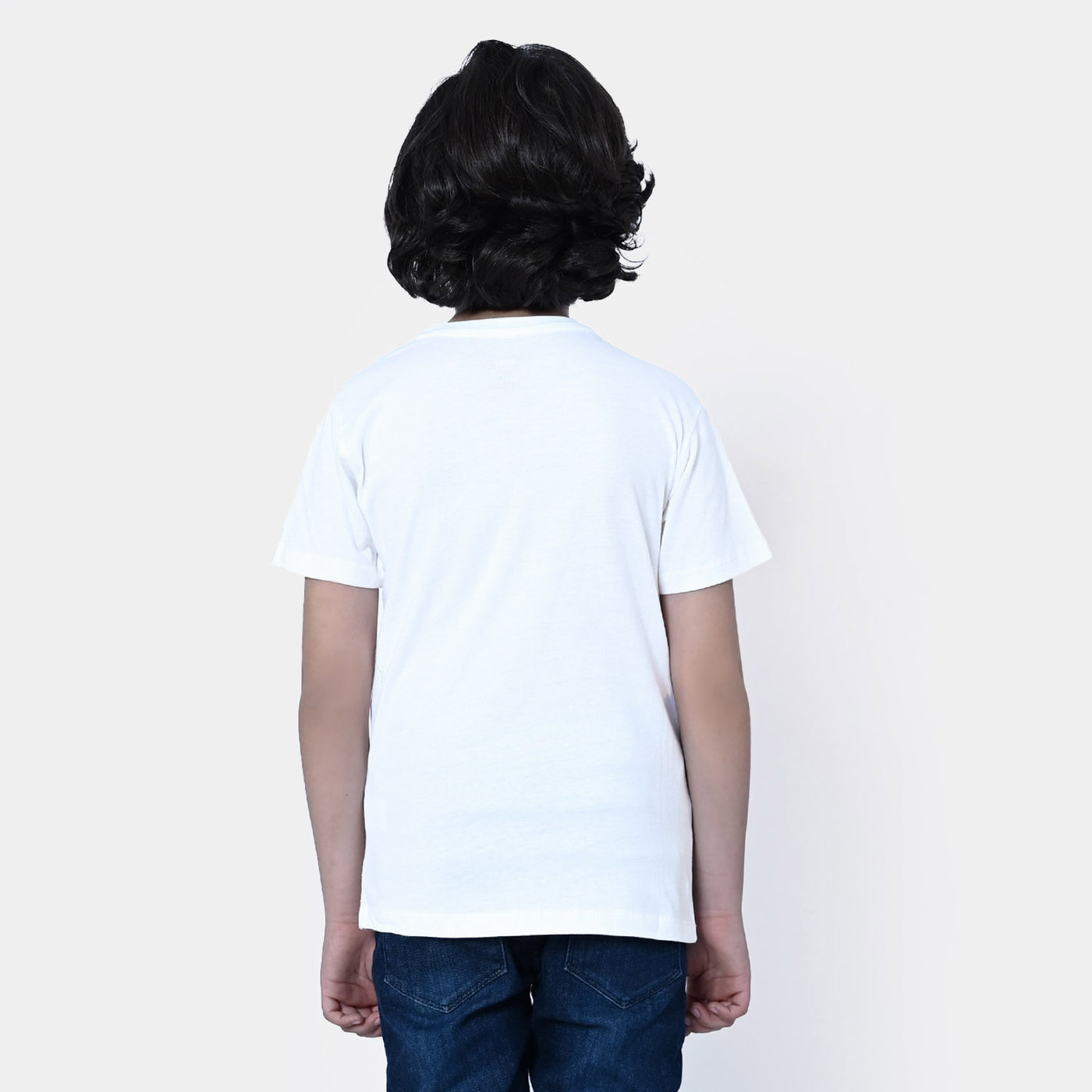 Boys Cotton T-Shirt Skate | B-White