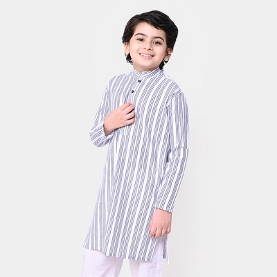 Boys Cotton Basic Kurta  - Multi