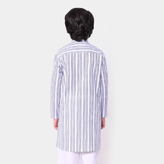 Boys Cotton Basic Kurta  - Multi
