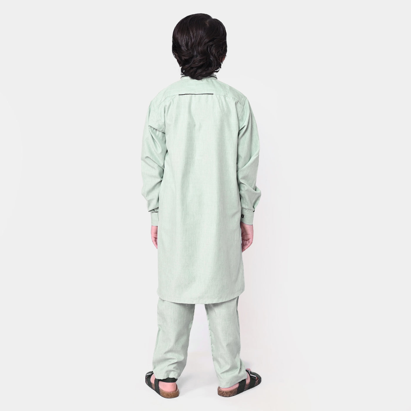 Boys Viscose Styling Kurta Pajama - Light Blue