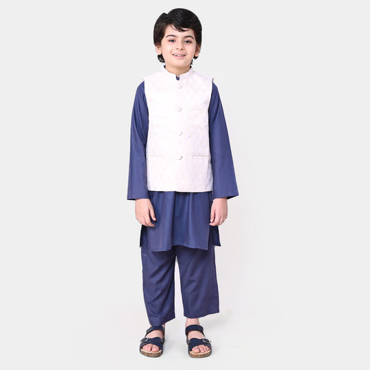 Boys Viscose 3Pcs Suit - Blue