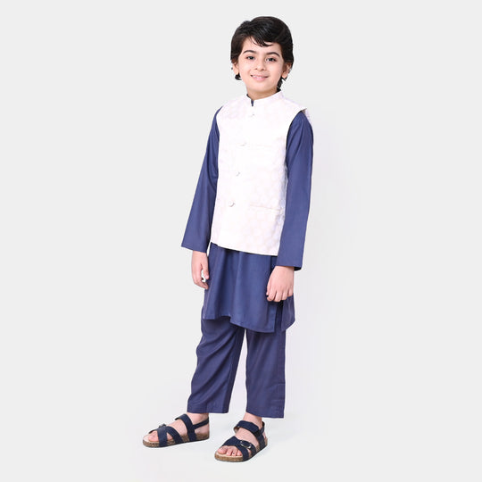 Boys Viscose 3Pcs Suit - Blue