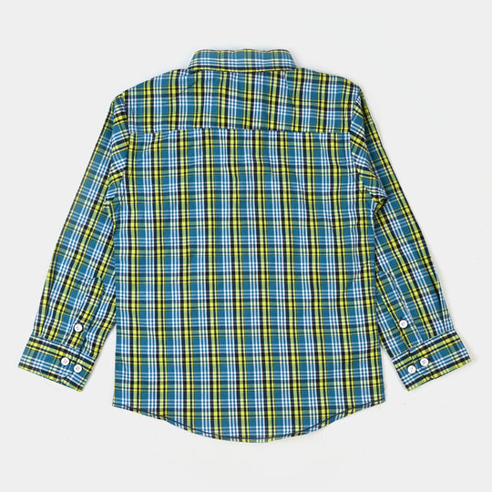 Boys Cotton Casual Shirt Character - Check