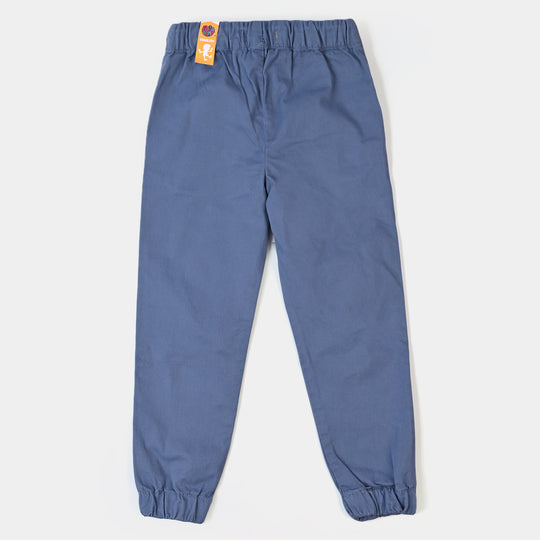 Boys Cotton Pant Positive - Winter/Sky