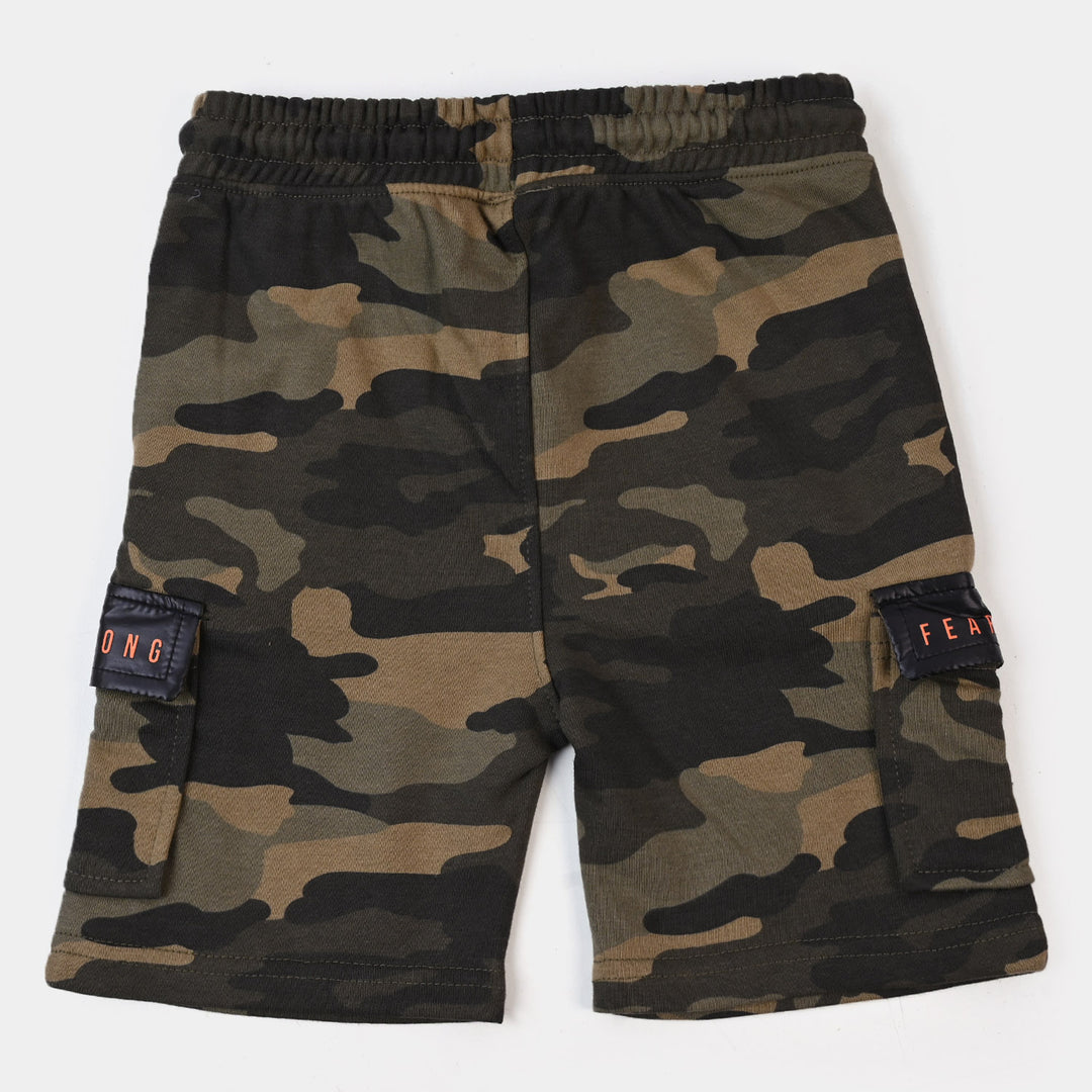 Boys Terry Short Fearless - Camo