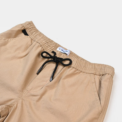 Teens Boys Cotton Short Exploring More - KHAKI