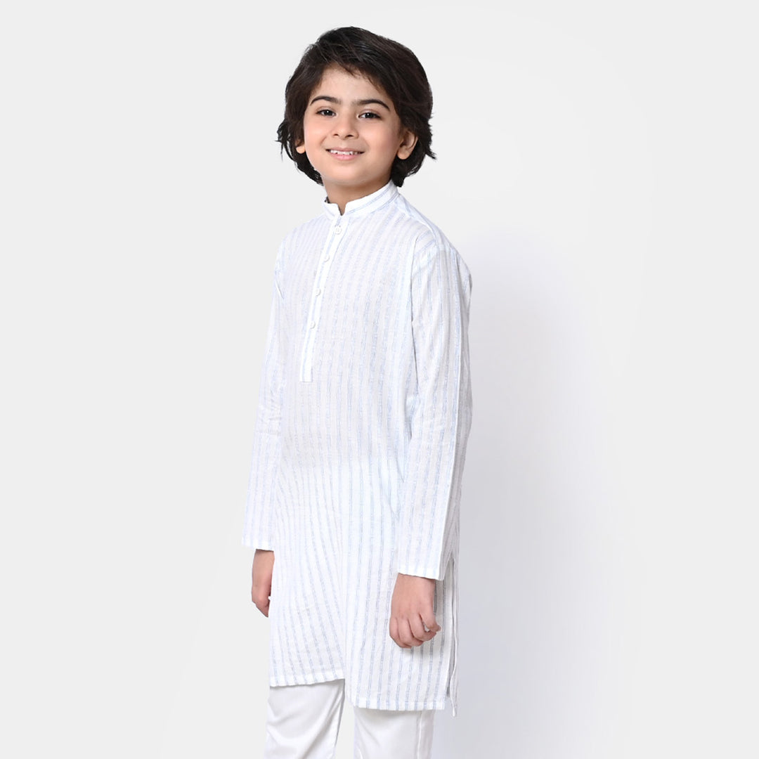 Boys Cotton Basic Kurta - Multi