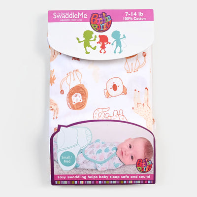 Baby Swaddle Safari - White