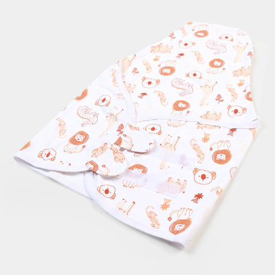 Baby Swaddle Safari - White