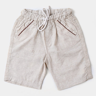 Infant Boys Cotton Suit  - Sand