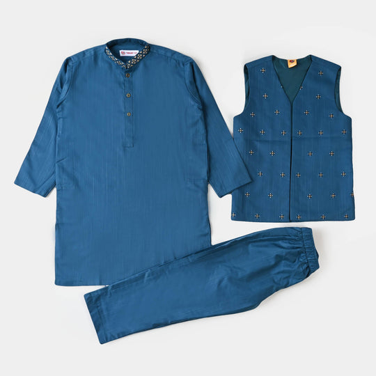 Boys Viscose 3Pcs Suit - Blue