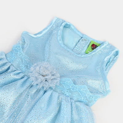 Infant Girls 3PCs Set   - Sky Blue