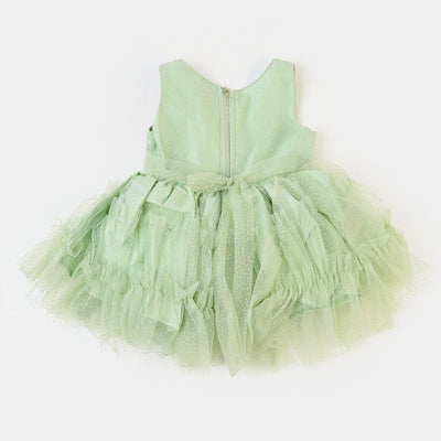 Infant Girls Fancy Frock Glittery - Mint Green