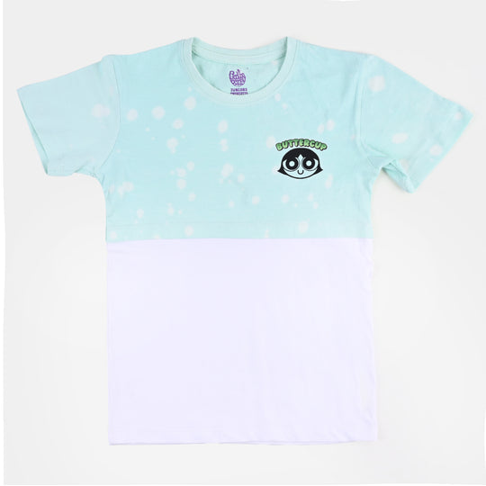 Girls Cotton T-Shirt Power Girls - Tie Dye