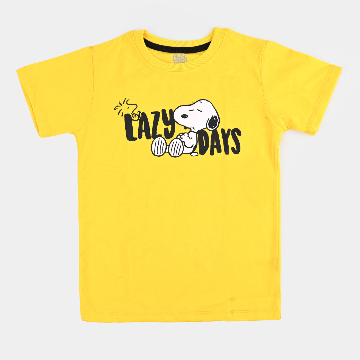 Boys Knitted Night Wear Lazy Days - Yellow/Black