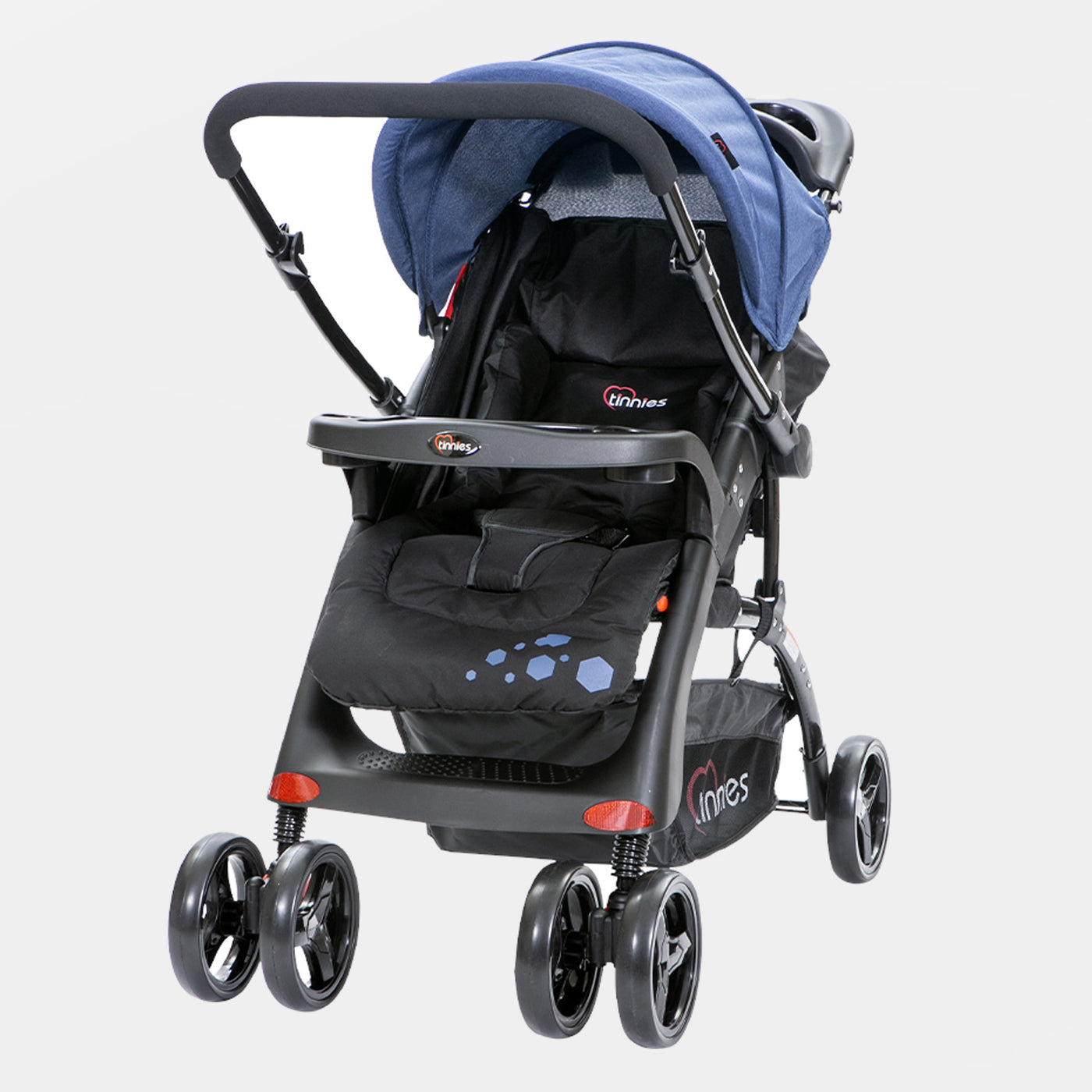 Tinnies Baby Stroller Revers Handle Black C-18D