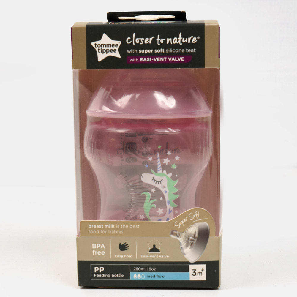 Tommee Tippee Feeding Bottle 260ml Pink