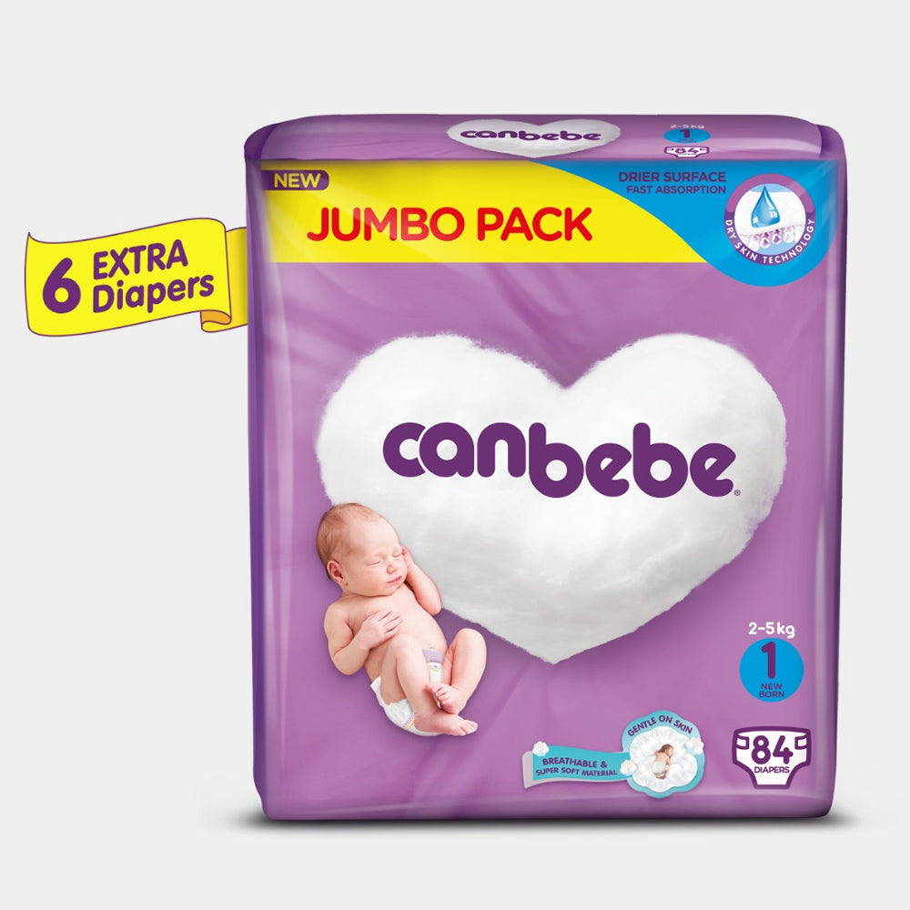 Canbebe New Born Jumbo 2-5kg 84Pcs