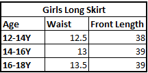 Girls Teens Digital Print Long Skirt Sun Glow - Citrus