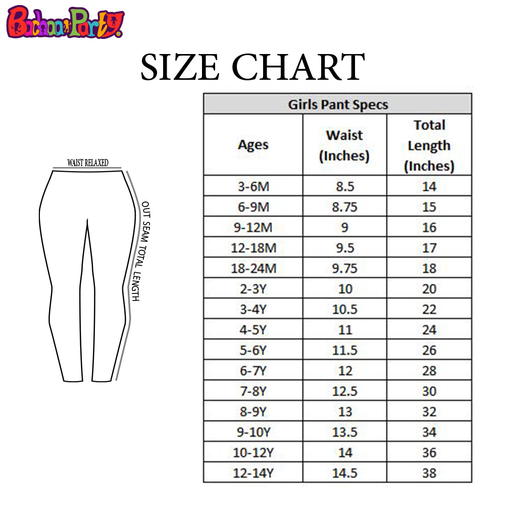 Girls Pant Cotton Heart - white