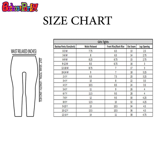 Infant Basic Tights For Girls - Sky Blue