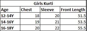 Teens Girls Cotton Digital Print Kurti Checked - Multi