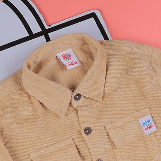 Now & Never Casual Shirt For Boys - Beige