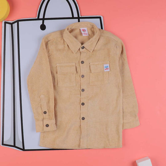 Now & Never Casual Shirt For Boys - Beige