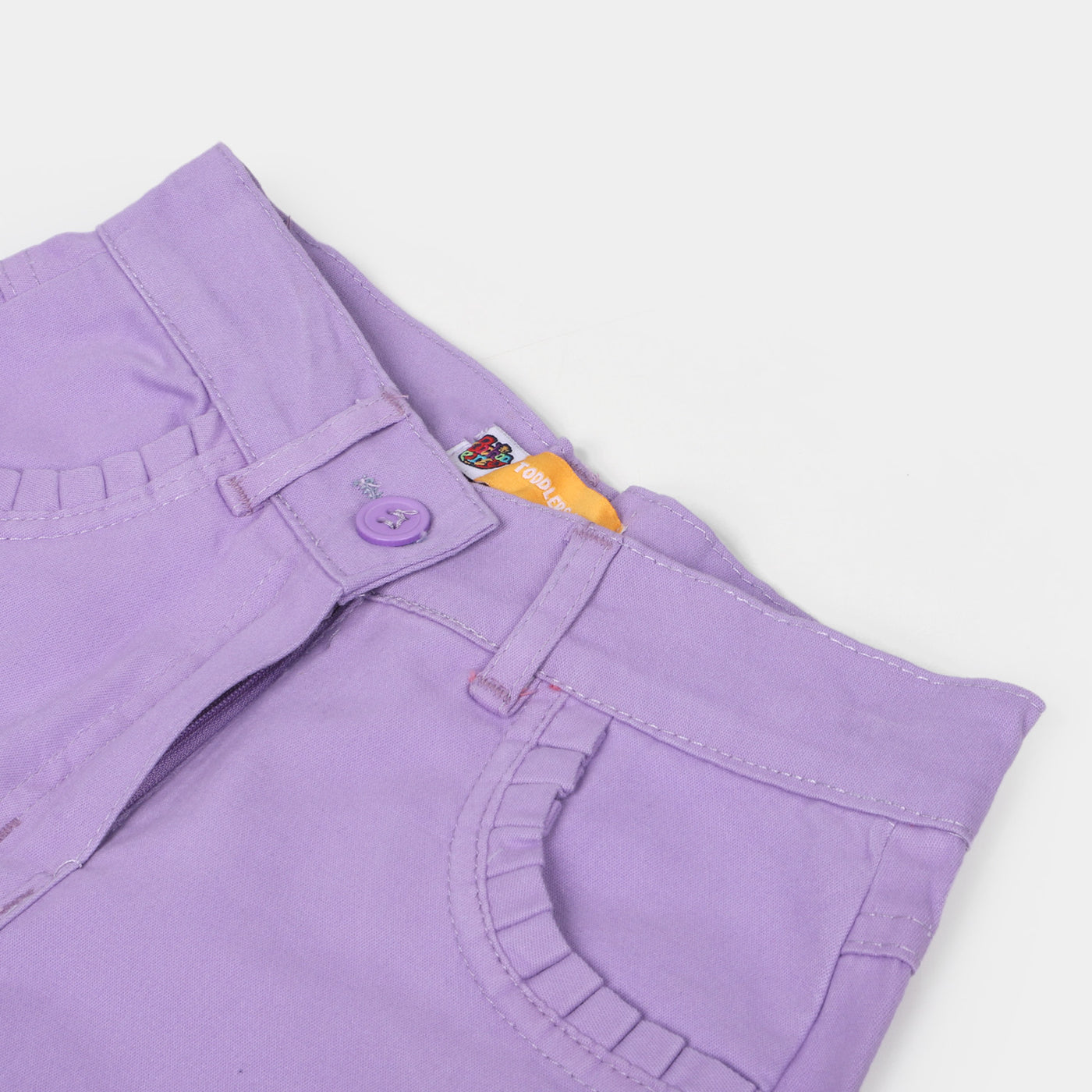 Girls Cotton Short Growing Day By Day - Purple