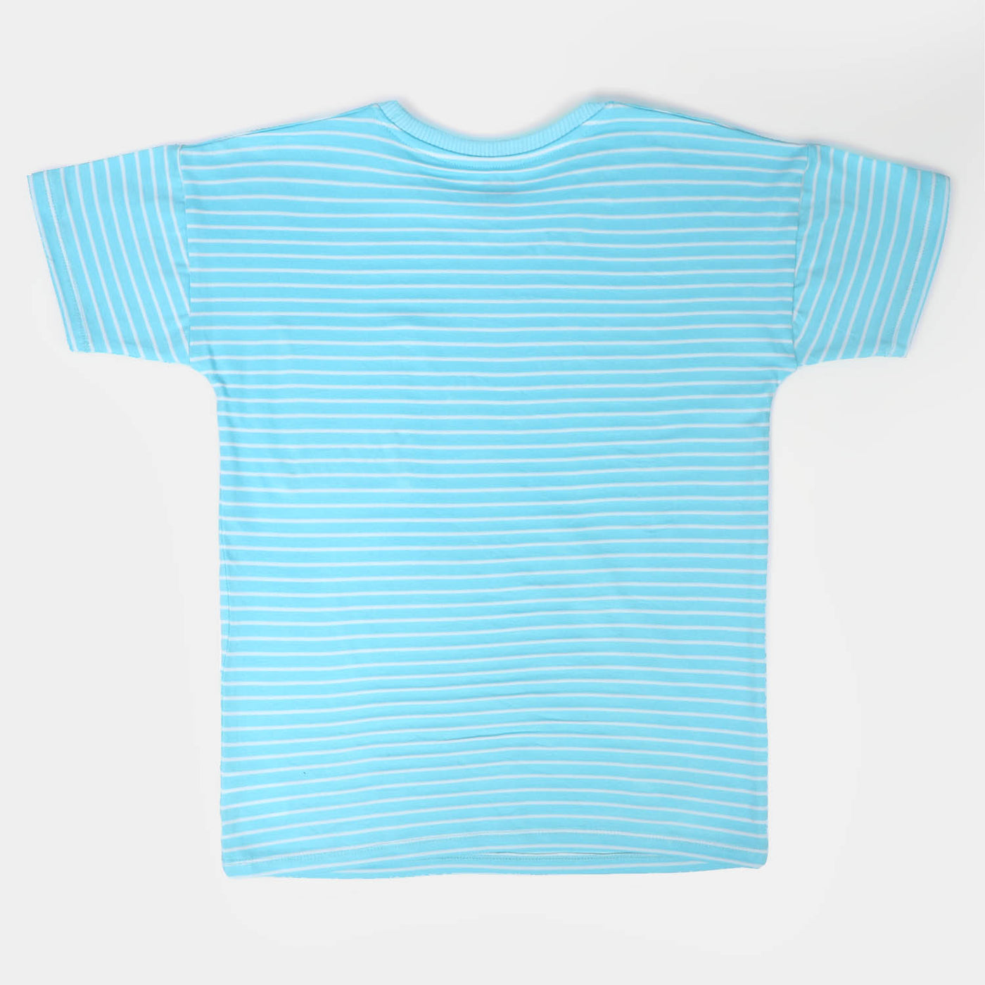 Boys Cotton T-Shirt Okay Great | L-Blue